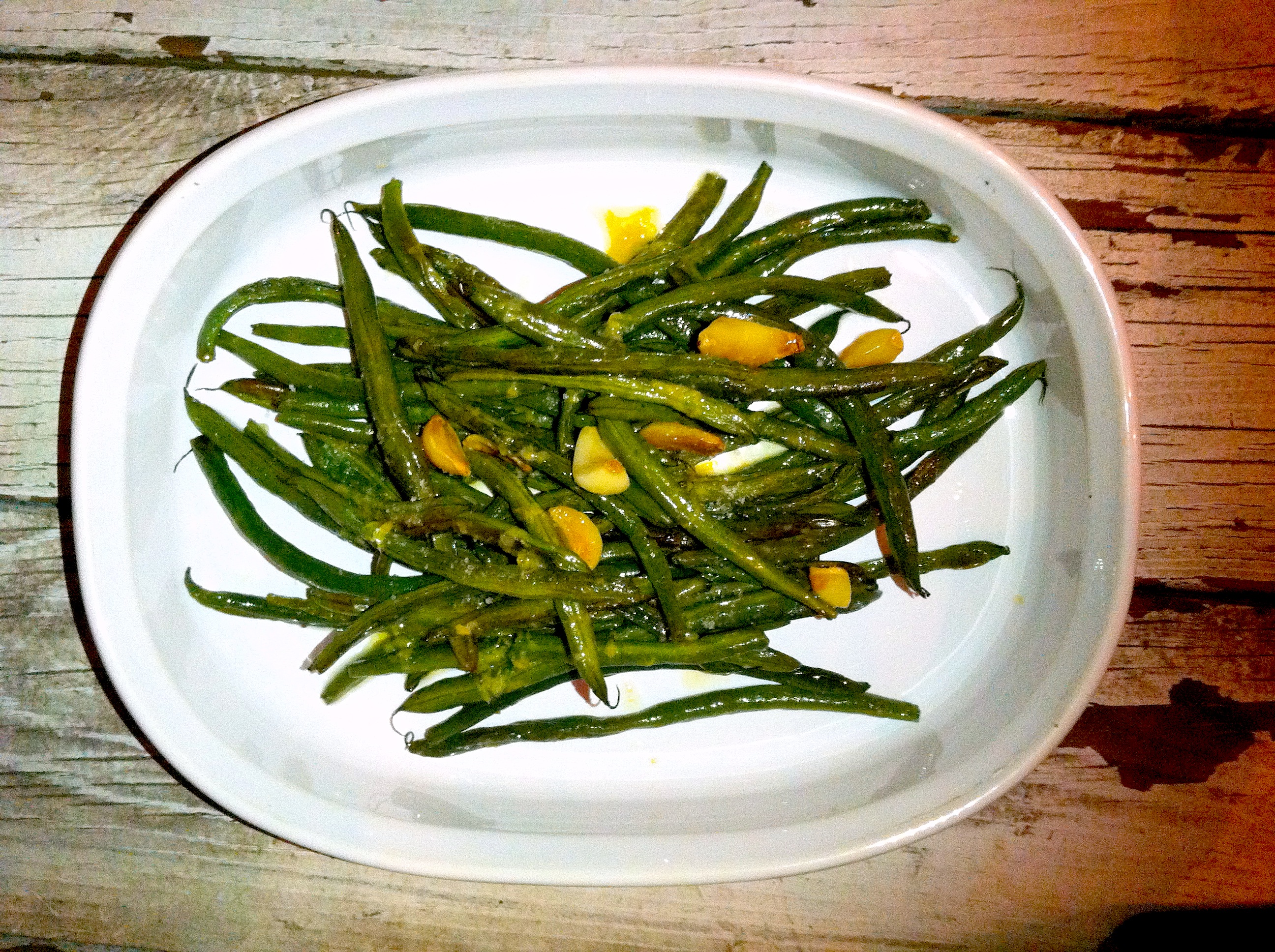 Roasted Green Beans, 2 ways
