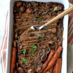 French Onion Brisket with Porcini Mushrooms