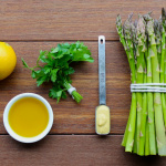 lemony roasted asparagus