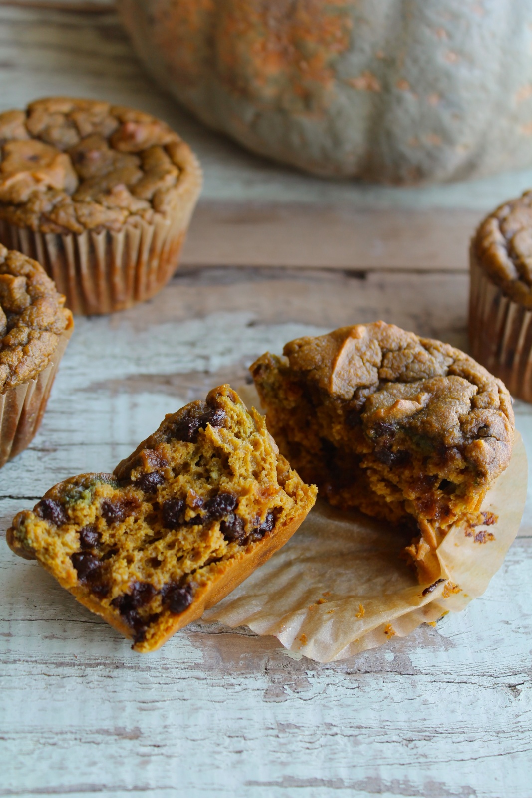 pumpkin chocolate chip muffins (or bread) – nut-free