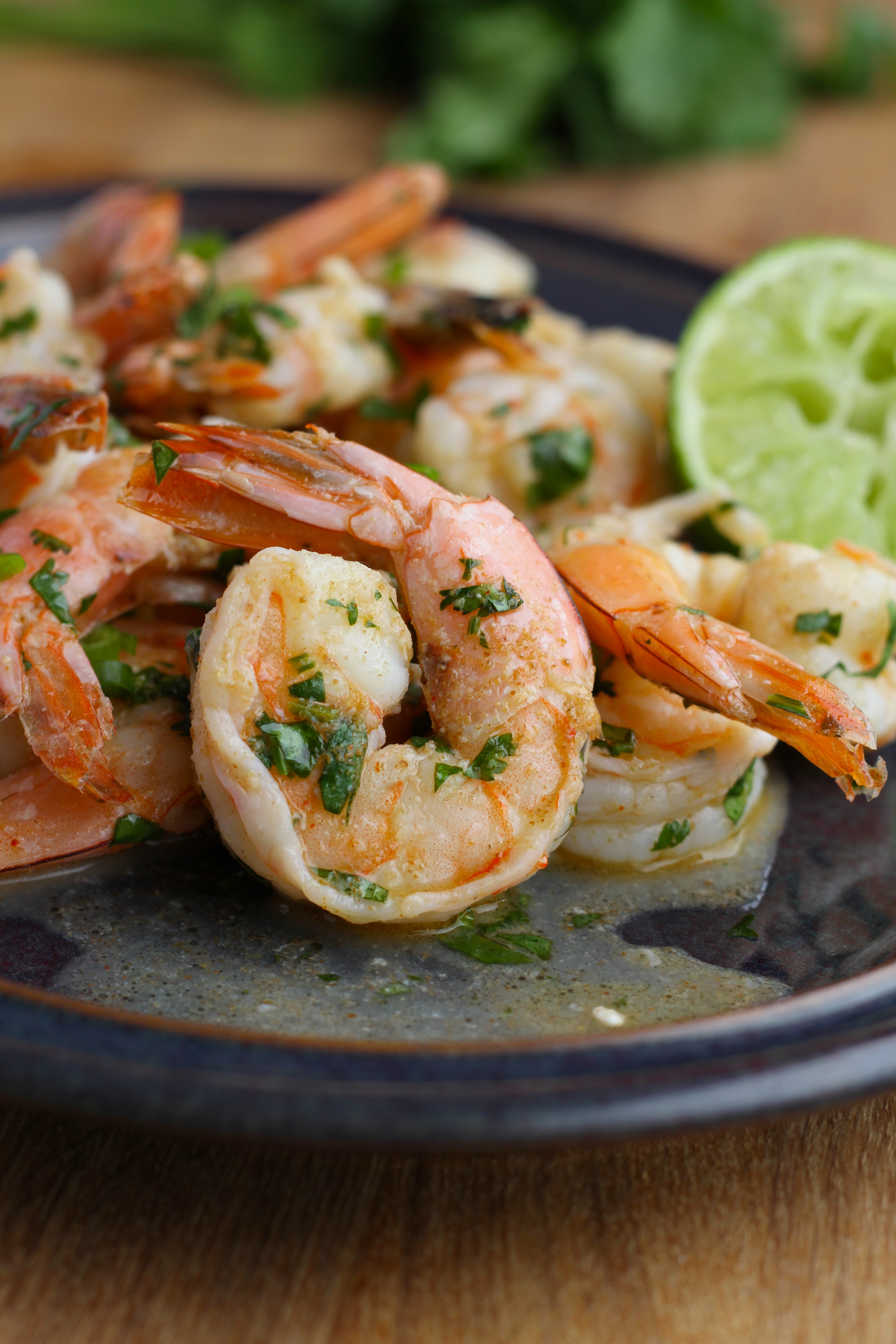 Cilantro Lime Shrimp roasted or grilled