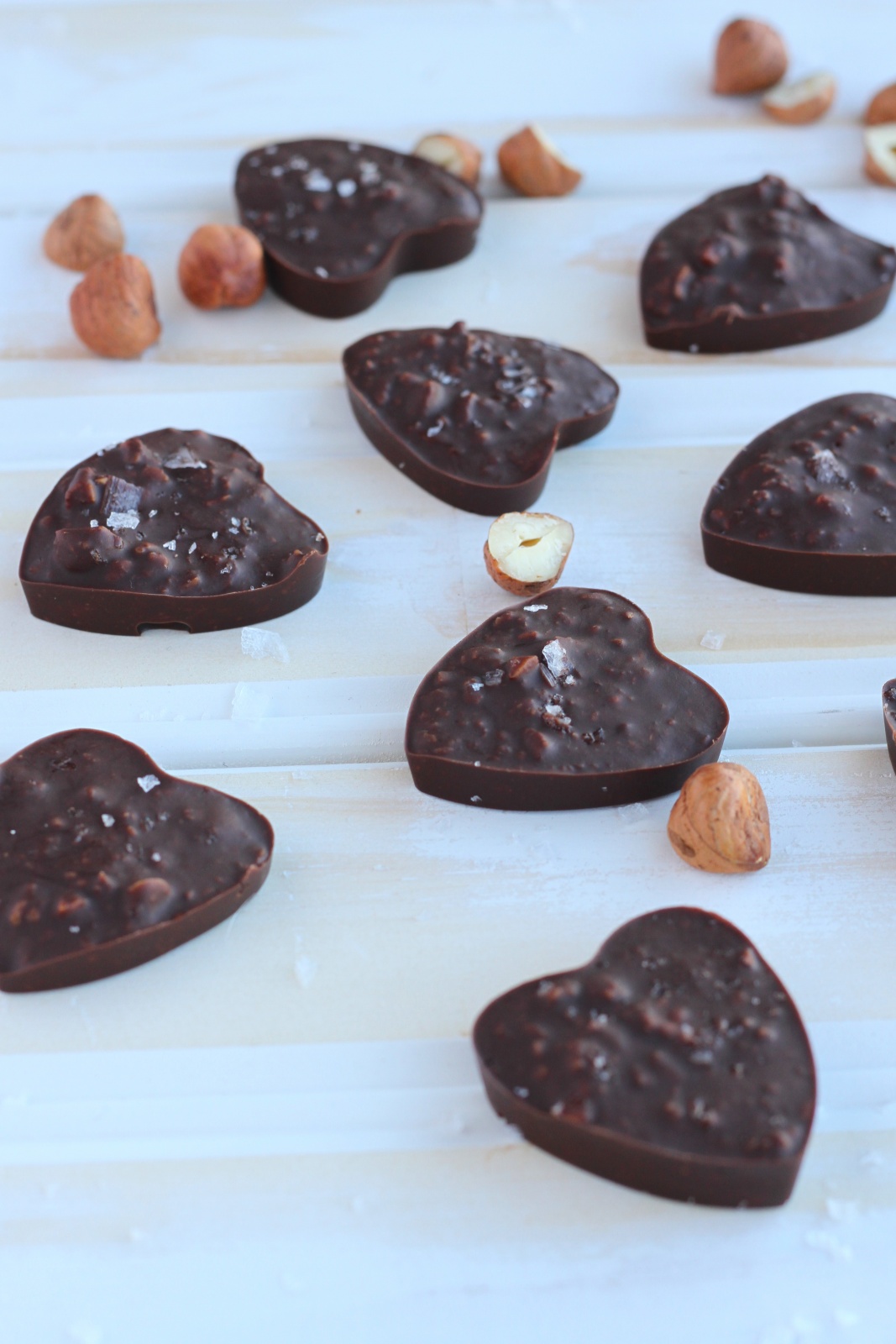 Hazelnut Brown Butter Chocolate Hearts