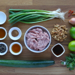 Pork "Larb" with Cucumber Salad