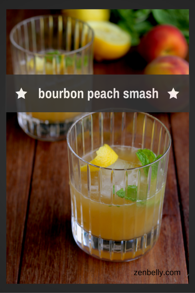 bourbon peach smash