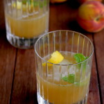 bourbon peach smash