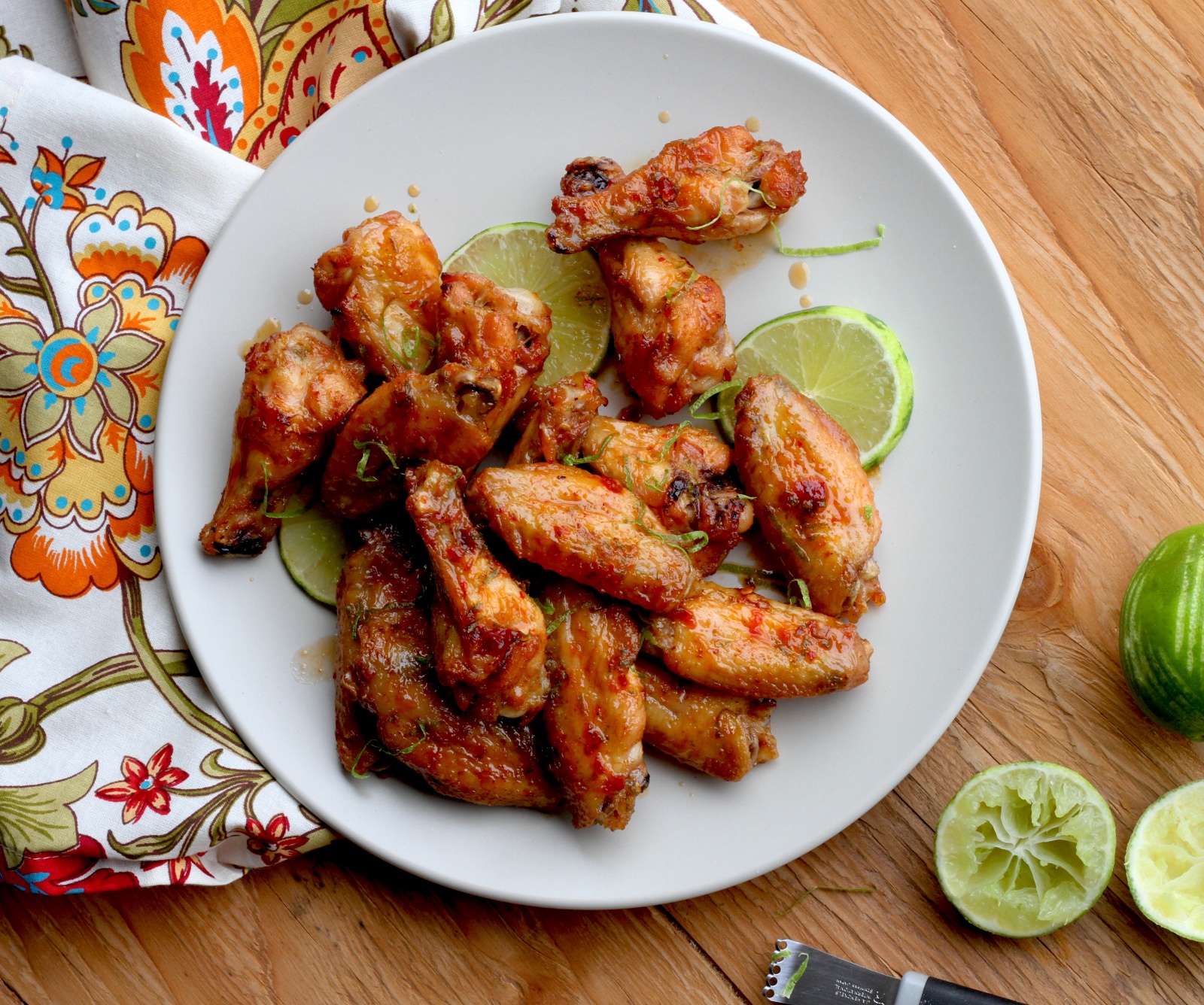 Super Crispy (baked!) Chili-Lime Wings