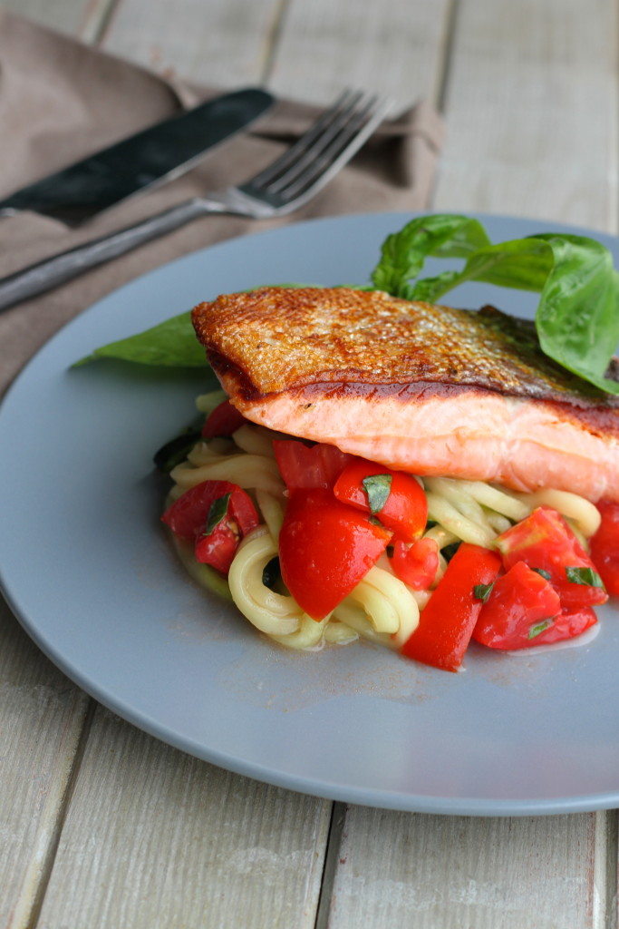 crispy skin sous vide salmon