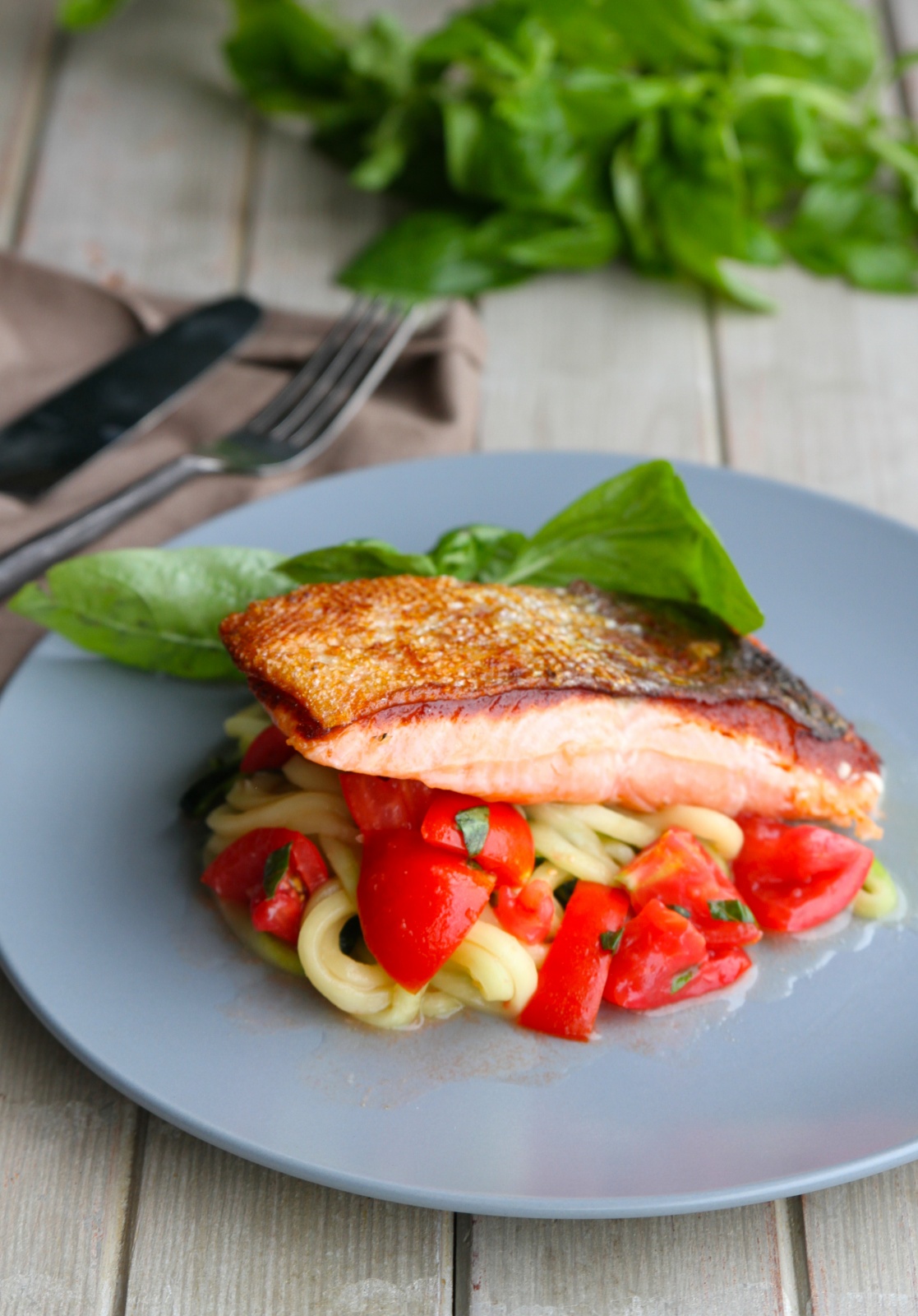 Crispy Skin Sous Vide Salmon