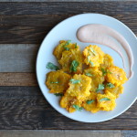 garlic tostones with chipotle aioli