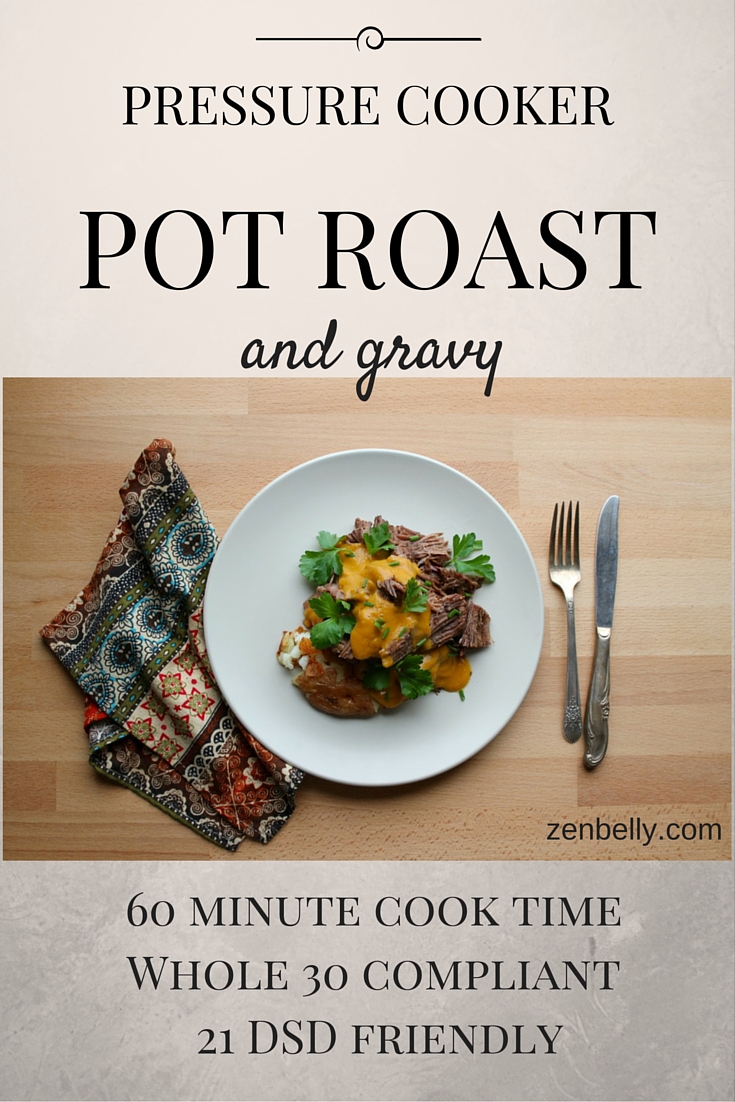 pressure cooker pot roast and gravy