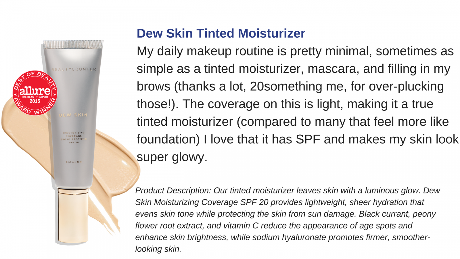 beautycounter dew skin