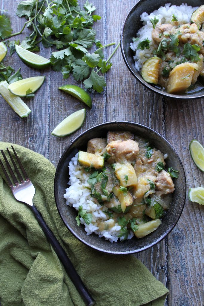 instantpot paleo green curry chicken