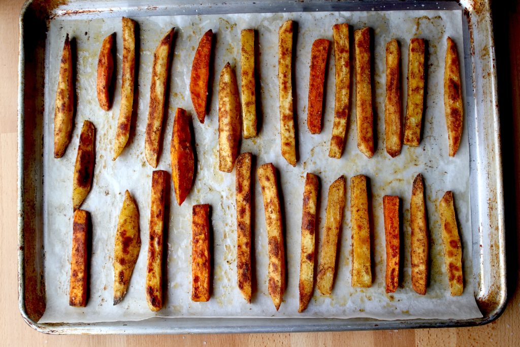 crispy sweet potato oven fries