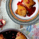 crispy-chicken-thighs-with-pomegranate-sauce-