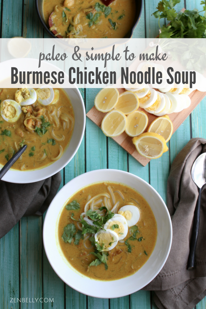 Burmese Chicken Noodle Soup