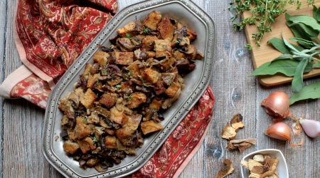 Gluten-Free Sourdough & Mushroom Stuffing