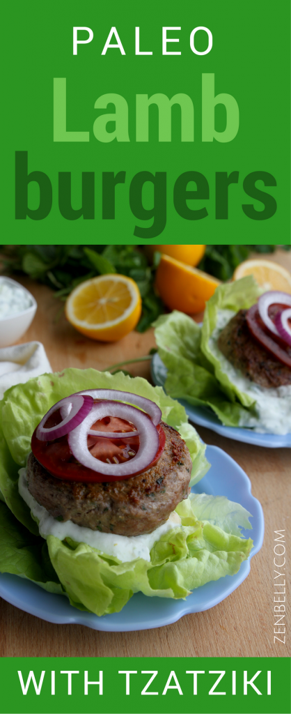 lamb burgers with tzatziki