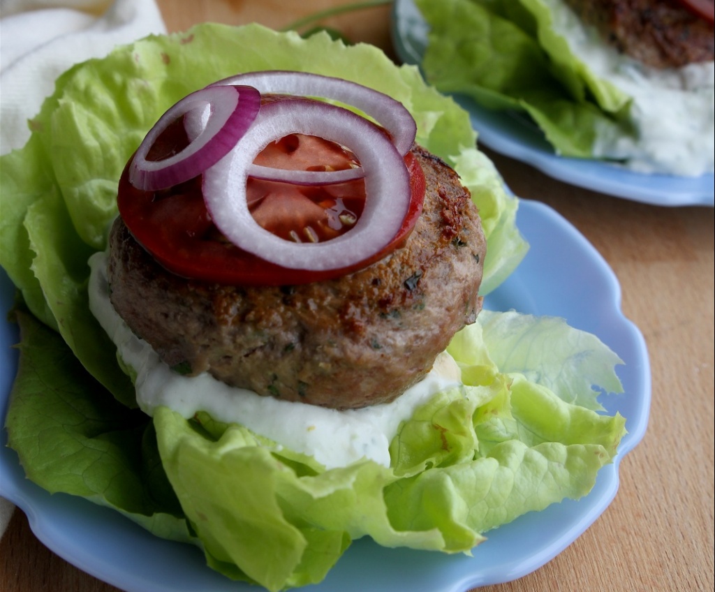 lemon-herb lamb burgers