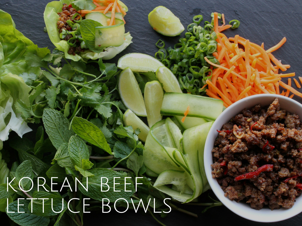 korean beef lettuce bowls