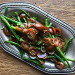 green beans with tomato vinaigrette