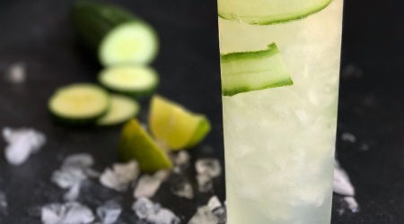 Cucumber-Elderflower Gin & Tonic