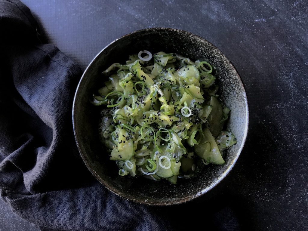 sesame cucumber salad