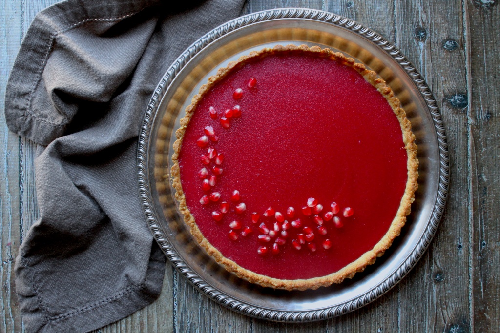 cranberry curd tart