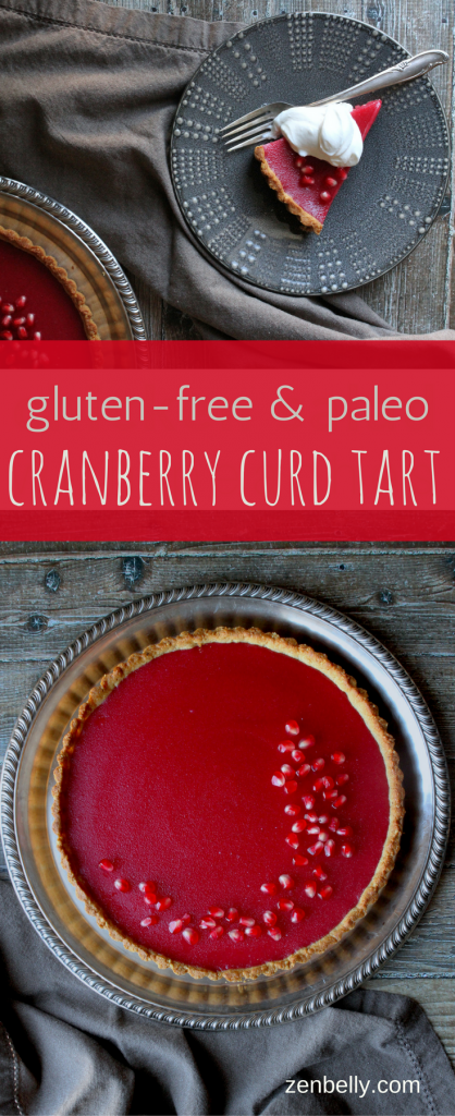 cranberry curd tart