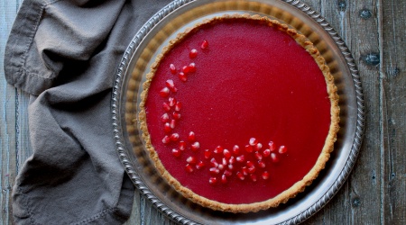 Cranberry Curd Tart