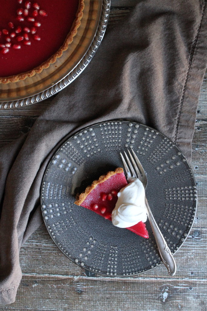 cranberry curd tart