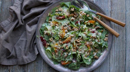 Sesame Spinach & Citrus Salad