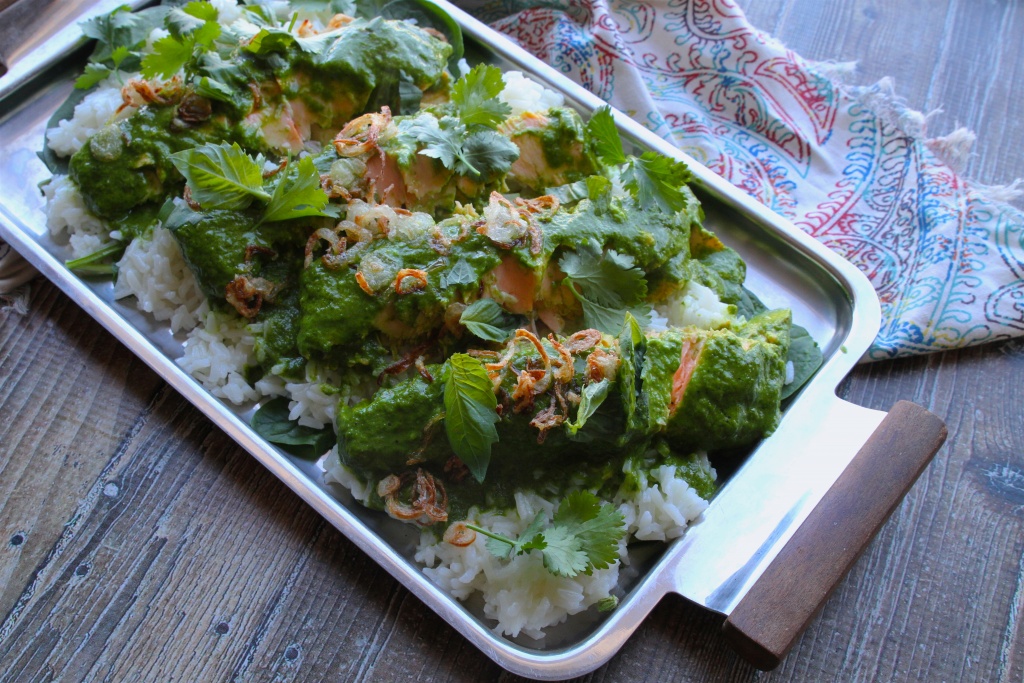 green coconut salmon