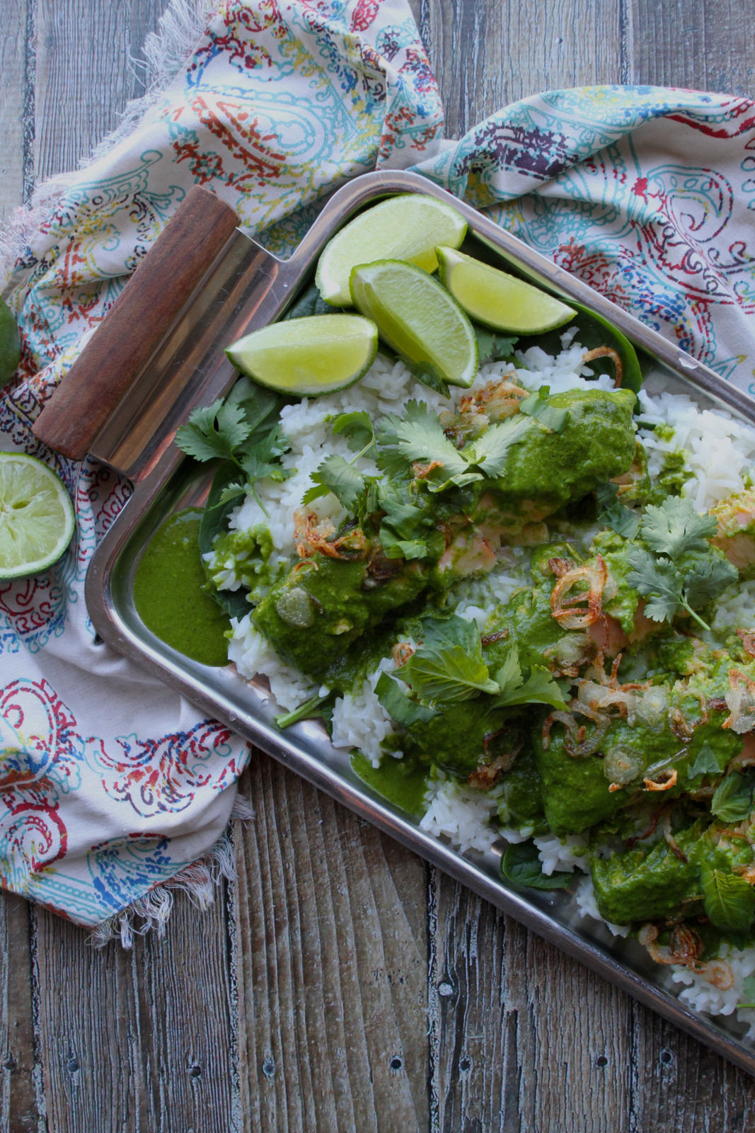 coconut green curry salmon