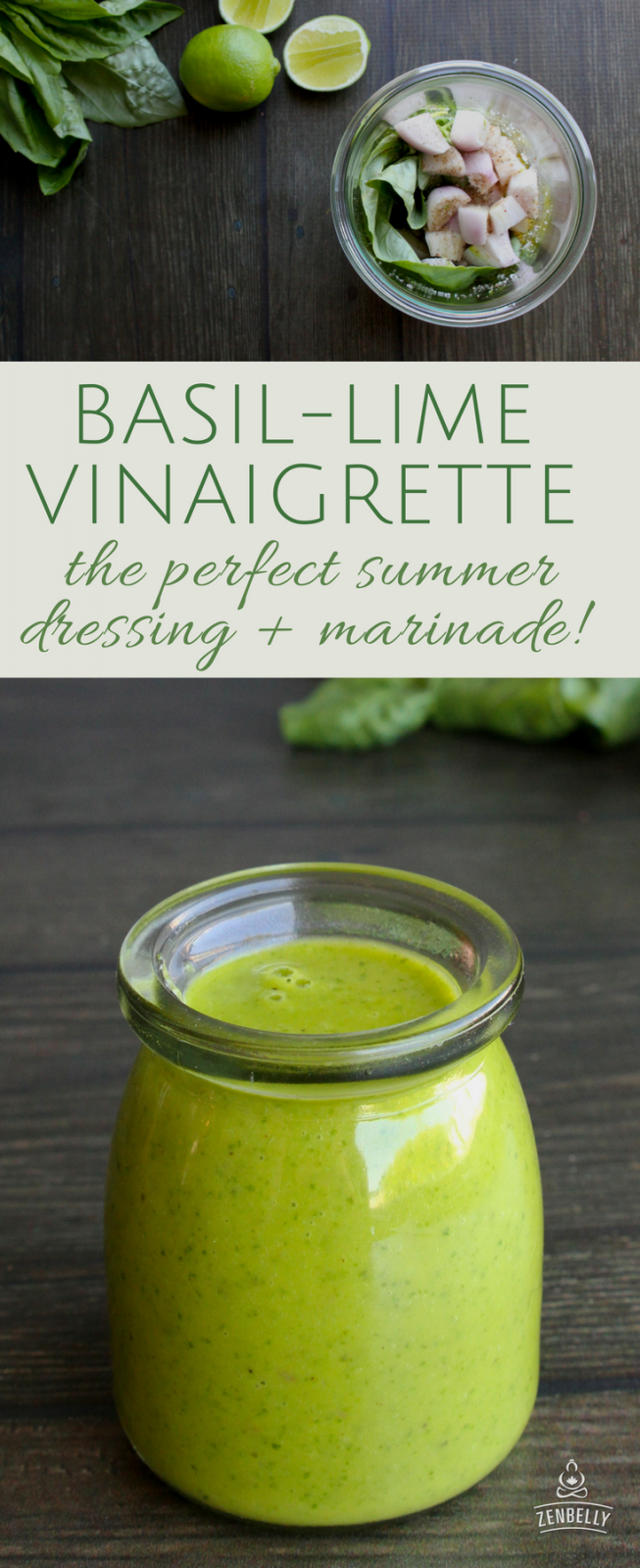 basil lime vinaigrette is the perfect summer dressing and marinade.