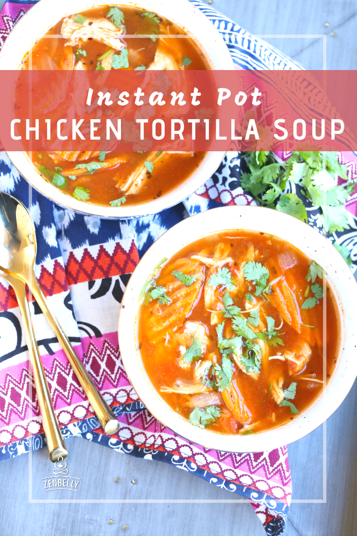 instant pot chicken tortilla soup