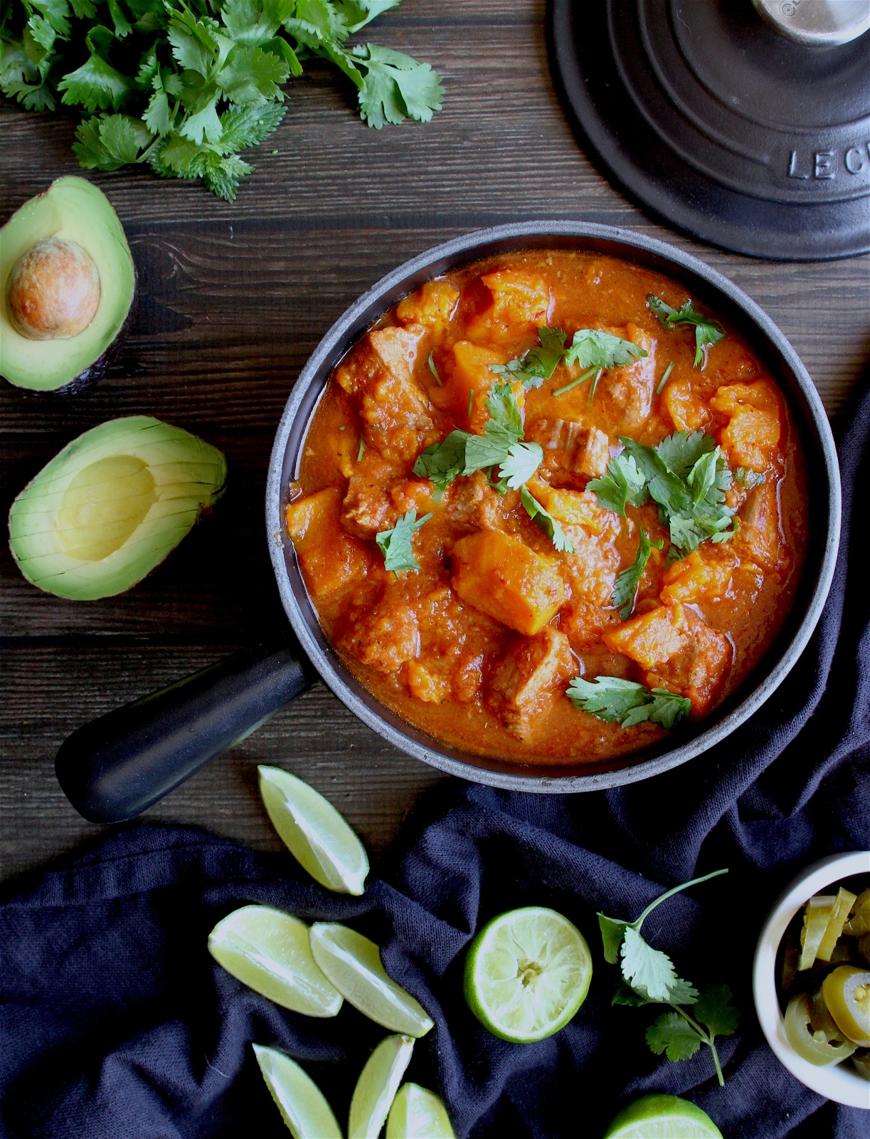 chipotle pork and sweet potato stew