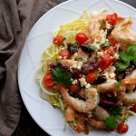 sheet pan greek shrimp