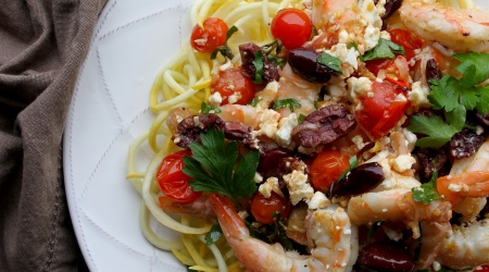 Sheet Pan Greek Shrimp (keto, gluten-free)