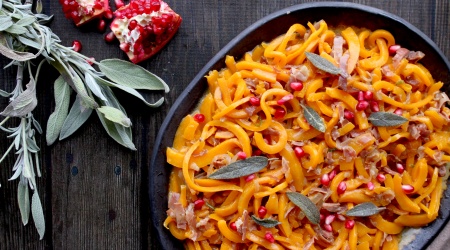 Butternut Squash Noodles with Prosciutto & Sage