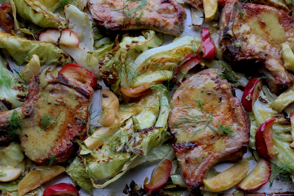 sheet pan pork chops