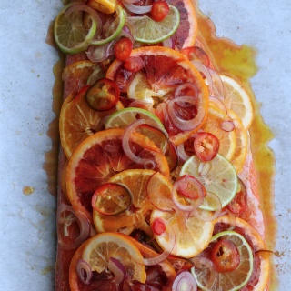 slow roasted salmon