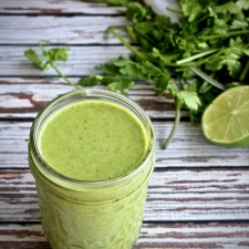 lime sour cream salad dressing Creamy Sour Cream Lime Dressing with Black Pepper