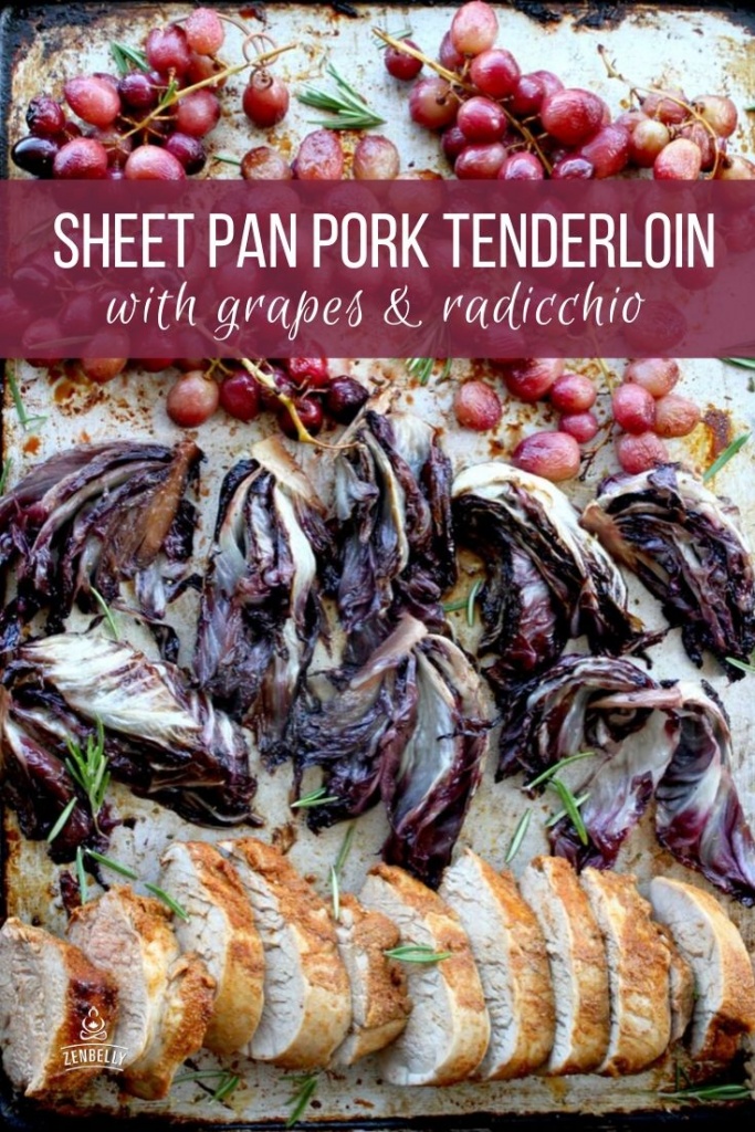 pork radicchio grapes