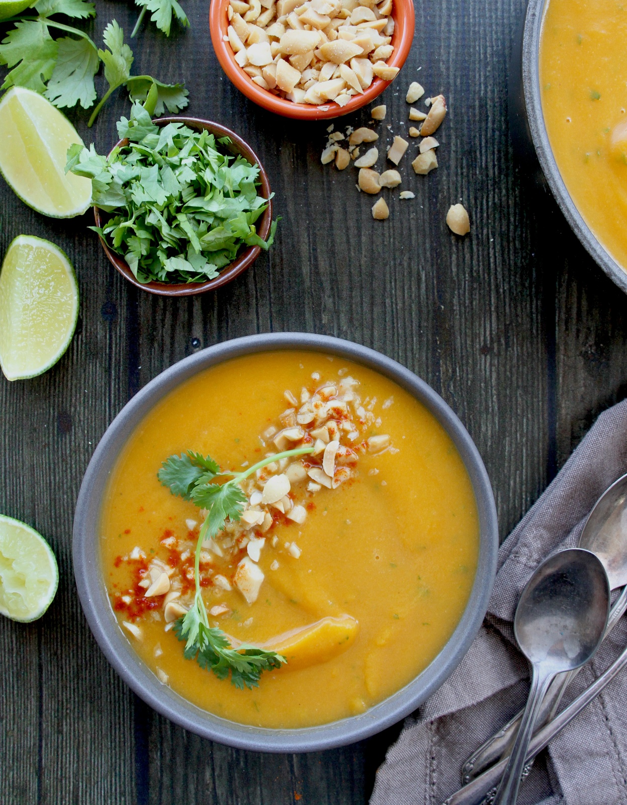 Instantpot Squash Soup with Coriander & Lime zenbelly