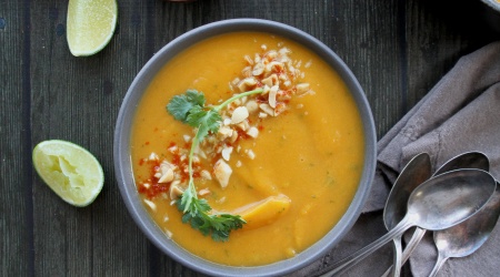 Instantpot Squash Soup with Coriander & Lime