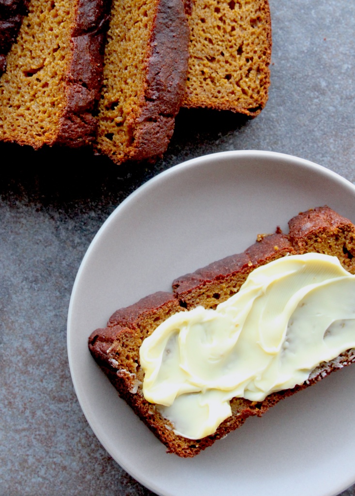brown butter bourbon pumpkin bread