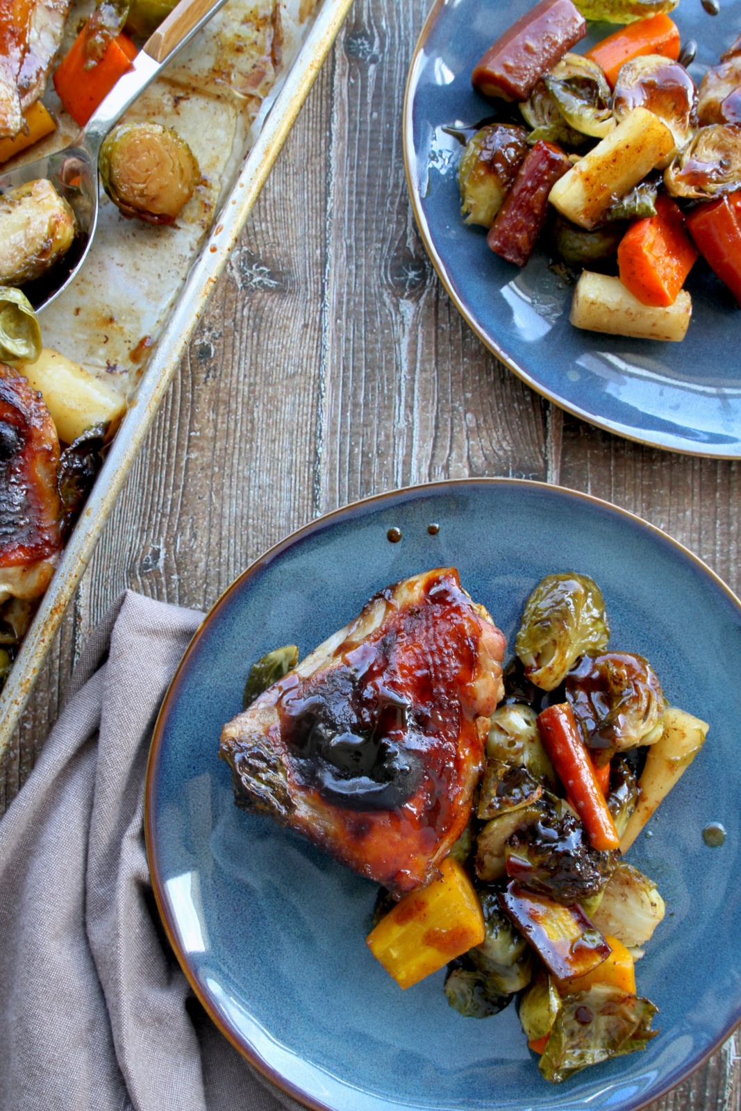sheet pan balsamic chicken