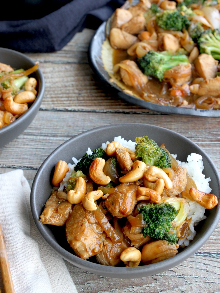 orange cashew chicken stir fry 3