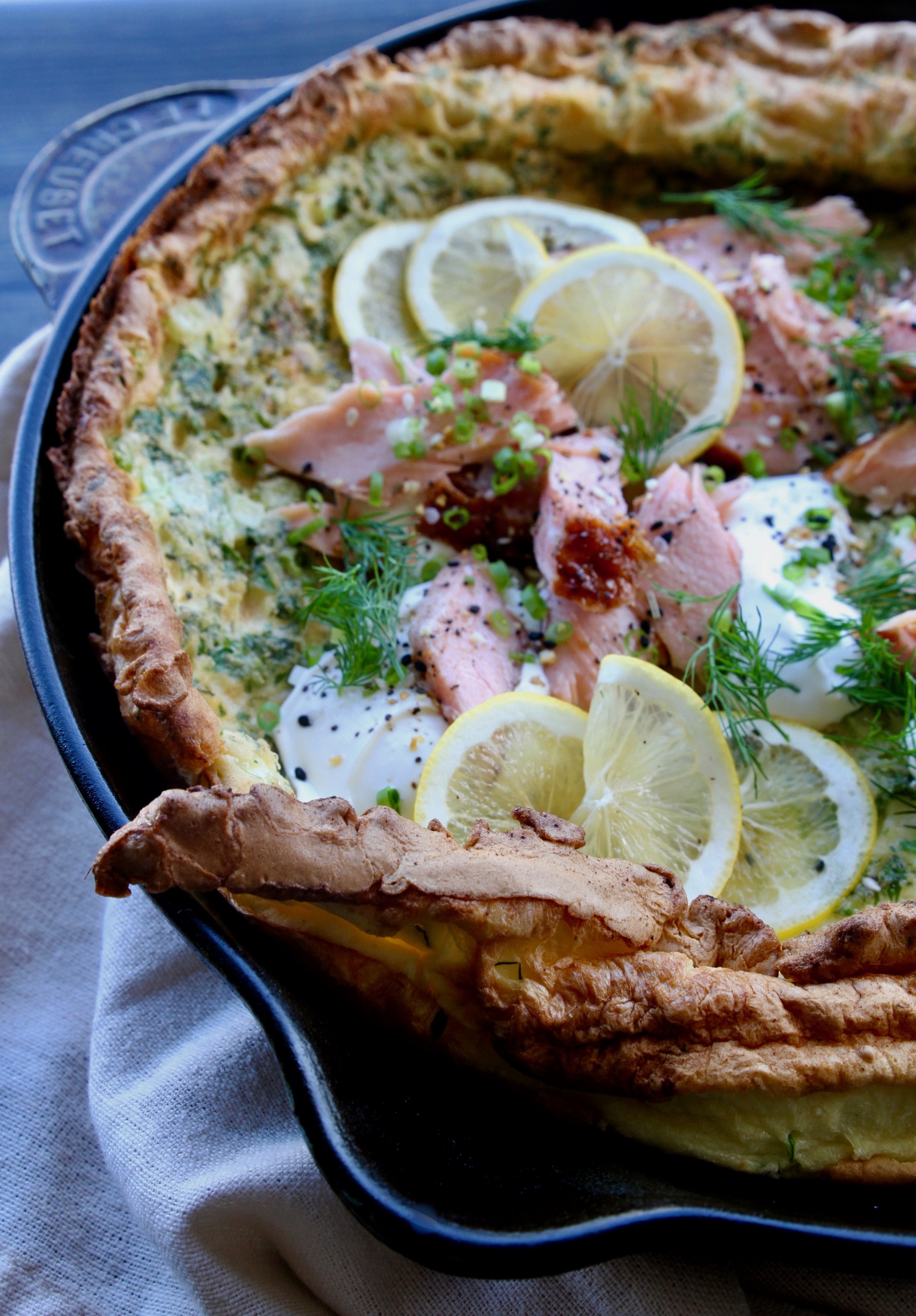 glutenfree savory dutch baby with smoked salmon zenbelly