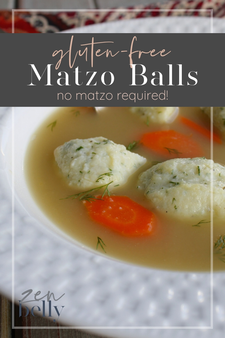 glutenfree matzo balls made with pantry ingredients zenbelly